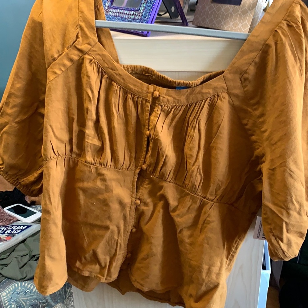 Old Navy Button Up Babydoll Top